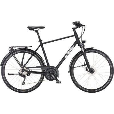 KTM VENETO DISC H Trekkingrad 2024 | black matt (white+orange) 60cm