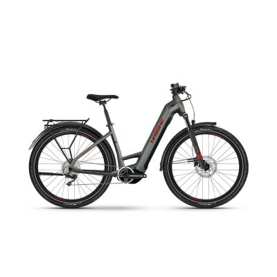 Haibike Trekking 5 Tiefeinsteiger 720 Wh E-Bike 2024 | olive / red - gloss