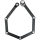 Kryptonite Faltschloss Keeper 585 Combo | Länge 85cm,3mm Stahlgl.,sw,Zahlenschloss