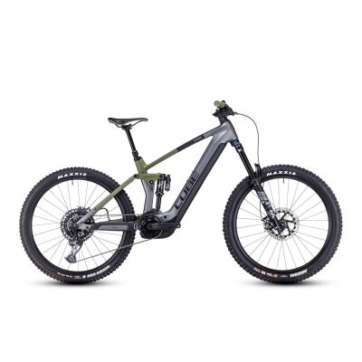 Cube Stereo Hybrid 160 HPC TM 750 27.5 E-Fully 2023 | flashgrey´n´olive