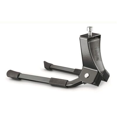 URSUS Zweibeinständer "Hopper" SB-verpackt, schwarz korrosionsbeständig, stabiler Stand, standfeste Spreizung, mit Sechkantschraube und Unterlegscheibe, M10 x 75, mit Alu Adapterplatte