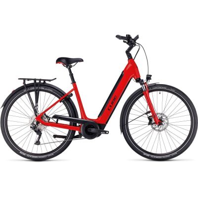 Cube Supreme Sport Hybrid Pro 500 Tiefeinsteiger City E-Bikes 2024 | red´n´black