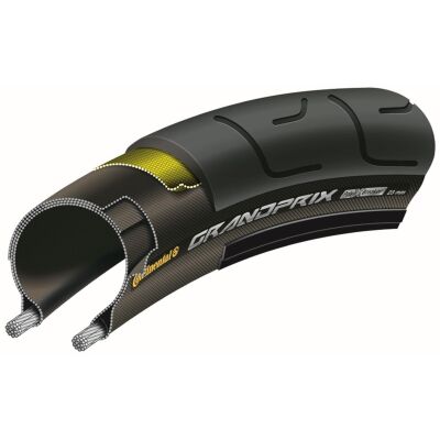 CONTINENTAL Reifen "Grand Prix" PolyX Breaker Pannenschutz, Black Chili Compound, Schwarz/schwarz Skin Überzeugende Kombination aus Pannenschutz, Leichtlauf, Haltbarkeit und Grip. Modernes Profildesign mit TWI Verschleißanzeige