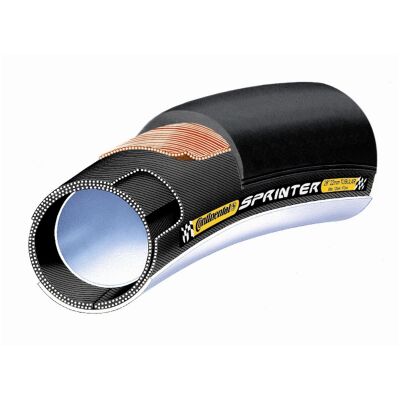 Schlauchreifen Conti Sprinter 28"x22mm (27x1") schwarz/schwarz