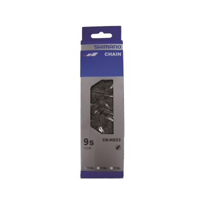 SHIMANO KETTE HG53 116 GLIEDER FÜR 9-FACH SPEZIAL VERNIETET,SUPER SCHMAL
