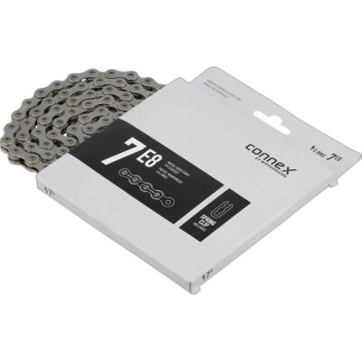 Connex Kette Wippermann 7E8 für E-Bike 1/2" x 3/32", 124 Glieder, 8,8mm
