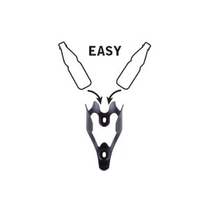 Trinkflaschenhalter Pet 500 Alu, schwarz, Ø 64 - 66mm