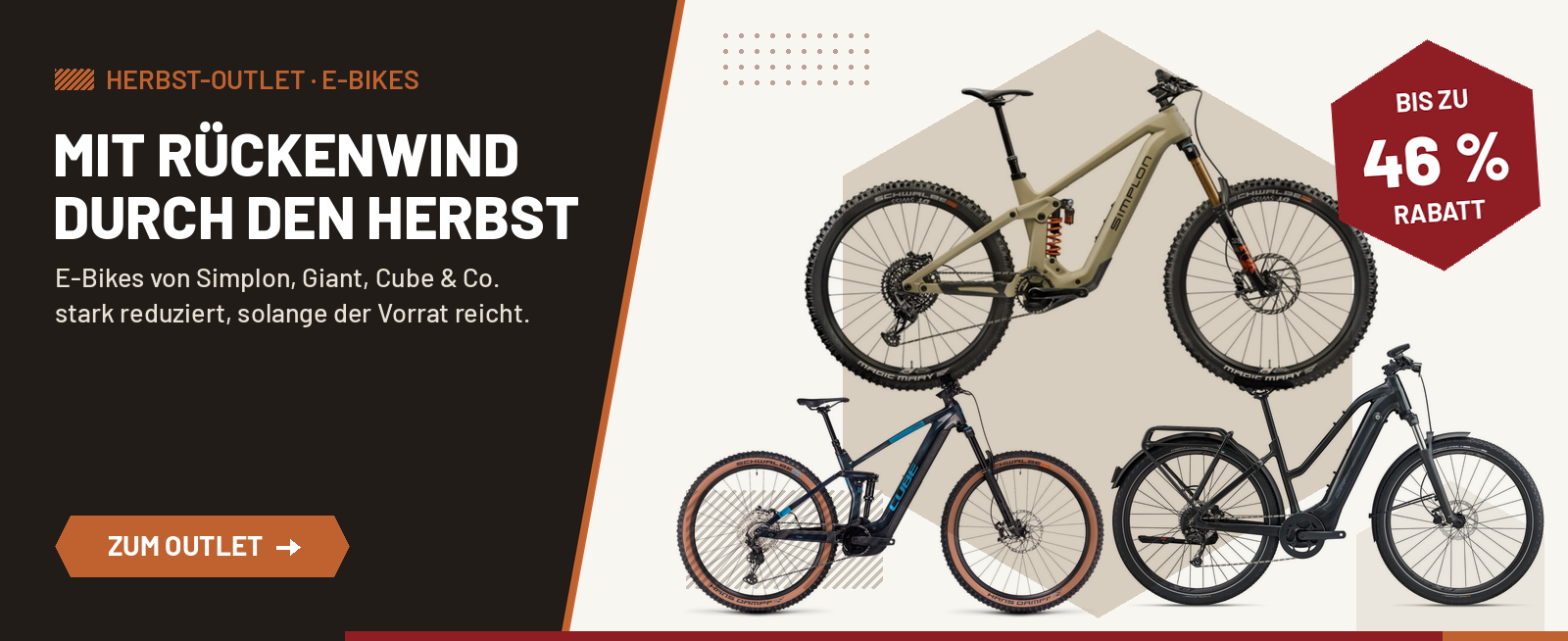 Herbst-Outlet E-Bikes